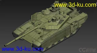 T-90MS“塔吉尔”主战坦克 OBJ+DDS+损坏模型的图片