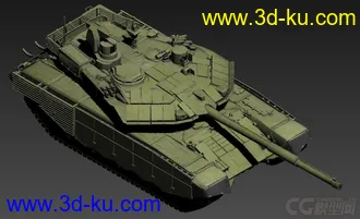 T-90MS“塔吉尔”主战坦克 OBJ+DDS+损坏模型的图片
