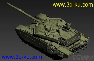 T-90MS“塔吉尔”主战坦克 OBJ+DDS+损坏模型的图片