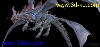 3D打印模型超精致中世纪魔幻龙 贴图超精致的图片