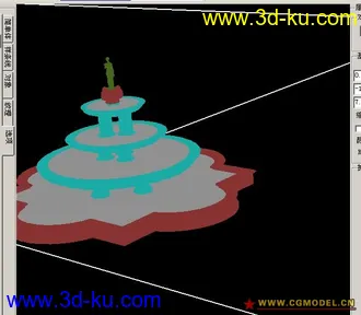 3D打印模型喷泉底座的图片