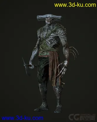 Maccus - Pirates of the Carabean 加勒比海盗电影中角色 Maccus 模型，fbx格式的图片