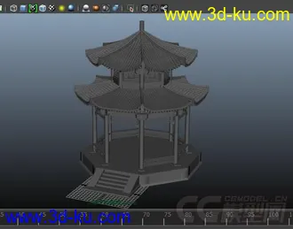3D打印模型亭的图片