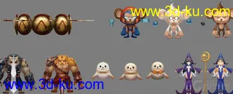 【天天传奇】全套角色模型的图片