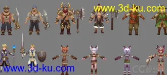 【天天传奇】全套角色模型的图片