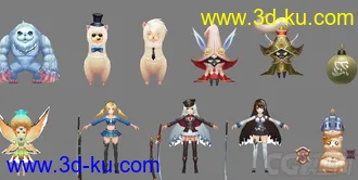 【天天传奇】全套角色模型的图片