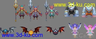 【天天传奇】全套角色模型的图片