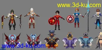 【天天传奇】全套角色模型的图片