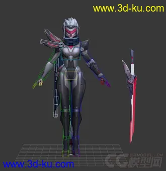 3D打印模型LOL合金装备之无双剑姬的图片