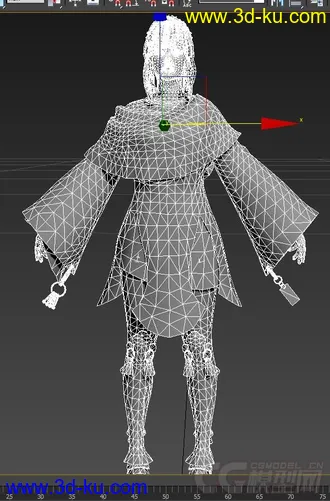 3D打印模型obj文件有贴图黑色沙漠BlackDesert女角色npc1,的图片