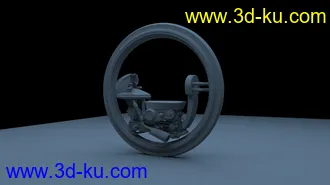 3D打印模型黑衣人科幻摩托车的图片