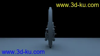 3D打印模型黑衣人科幻摩托车的图片