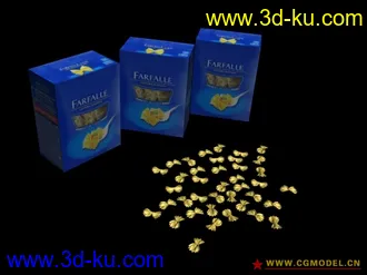 3D打印模型盒装小饼干的图片