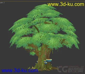 3D打印模型整套欧式Q版小红帽风格的场景建筑的图片