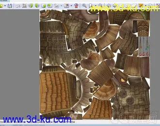 3D打印模型整套欧式Q版小红帽风格的场景建筑的图片