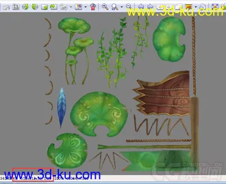3D打印模型整套欧式Q版小红帽风格的场景建筑的图片
