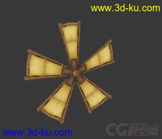 3D打印模型整套欧式Q版小红帽风格的场景建筑的图片