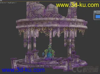 3D打印模型整套欧式Q版小红帽风格的场景建筑的图片