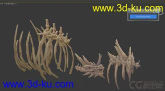 3D打印模型整套欧式Q版小红帽风格的场景建筑的图片
