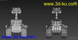 3D打印模型刚做的瓦力  喜欢的同学去下载吧的图片