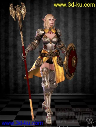 3D打印模型神佑 bless online 女精灵的图片