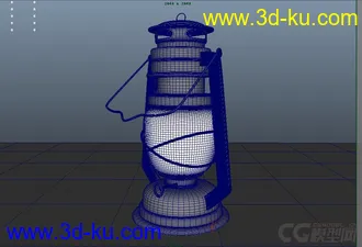3D打印模型煤油灯（马灯）的图片