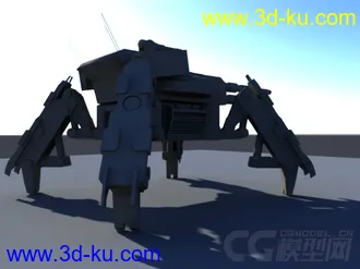 3D打印模型步行坦克的图片