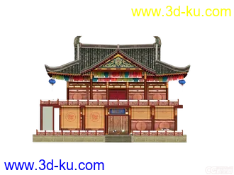 3D打印模型一个转载建筑   扬州城的图片