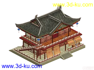 3D打印模型一个转载建筑   扬州城的图片
