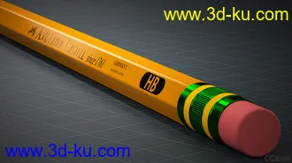 3D打印模型写实HB铅笔的图片