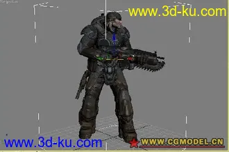 3D打印模型战争机器游戏人物（max格式）的图片