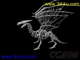3D打印模型自己做的一条简模骨龙的图片