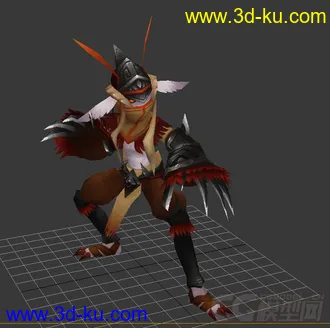 3D打印模型精品店-小刺客带全套动作（跑、攻、走、休闲等等）的图片
