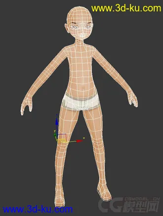 3D打印模型Q版武侠男主体型的图片