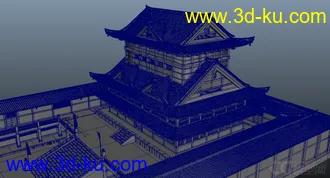 3D打印模型古老的宫殿 将军府 丞相府 古代建筑 王府  大殿的图片