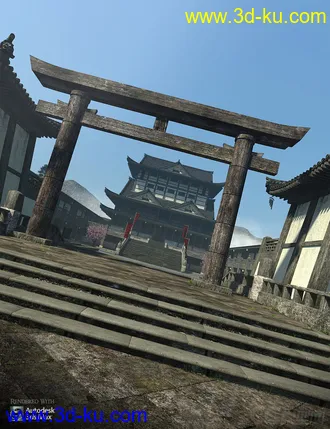 3D打印模型古老的宫殿 将军府 丞相府 古代建筑 王府  大殿的图片
