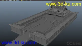 3D打印模型古老的宫殿 将军府 丞相府 古代建筑 王府  大殿的图片