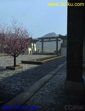 3D打印模型古老的宫殿 将军府 丞相府 古代建筑 王府  大殿的图片
