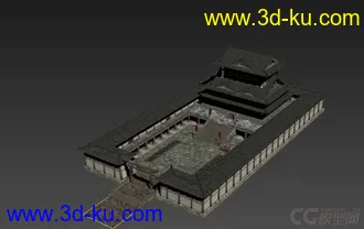 3D打印模型古老的宫殿 将军府 丞相府 古代建筑 王府  大殿的图片
