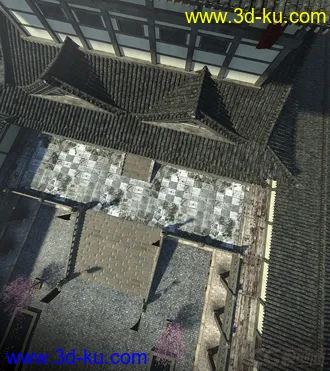 3D打印模型古老的宫殿 将军府 丞相府 古代建筑 王府  大殿的图片