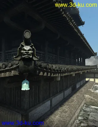 3D打印模型古老的宫殿 将军府 丞相府 古代建筑 王府  大殿的图片