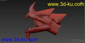 3D打印模型西方龙头的图片