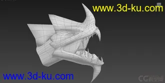 3D打印模型西方龙头的图片
