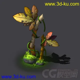 3D打印模型树木小草的图片