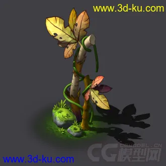 3D打印模型树木小草的图片