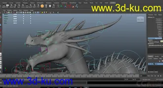 3D打印模型；是等龙   西方龙  写实类 Dragon   影视级绑定，材质已调节可直接用；的图片