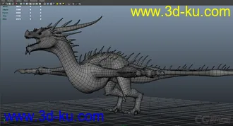 3D打印模型；是等龙   西方龙  写实类 Dragon   影视级绑定，材质已调节可直接用；的图片