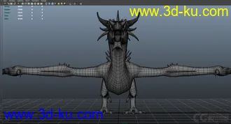 3D打印模型；是等龙   西方龙  写实类 Dragon   影视级绑定，材质已调节可直接用；的图片