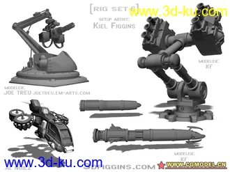 3D打印模型精品机械 带绑定的图片