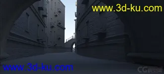 3D打印模型意大利风情街 古代街道 托斯卡纳 西方建筑的图片